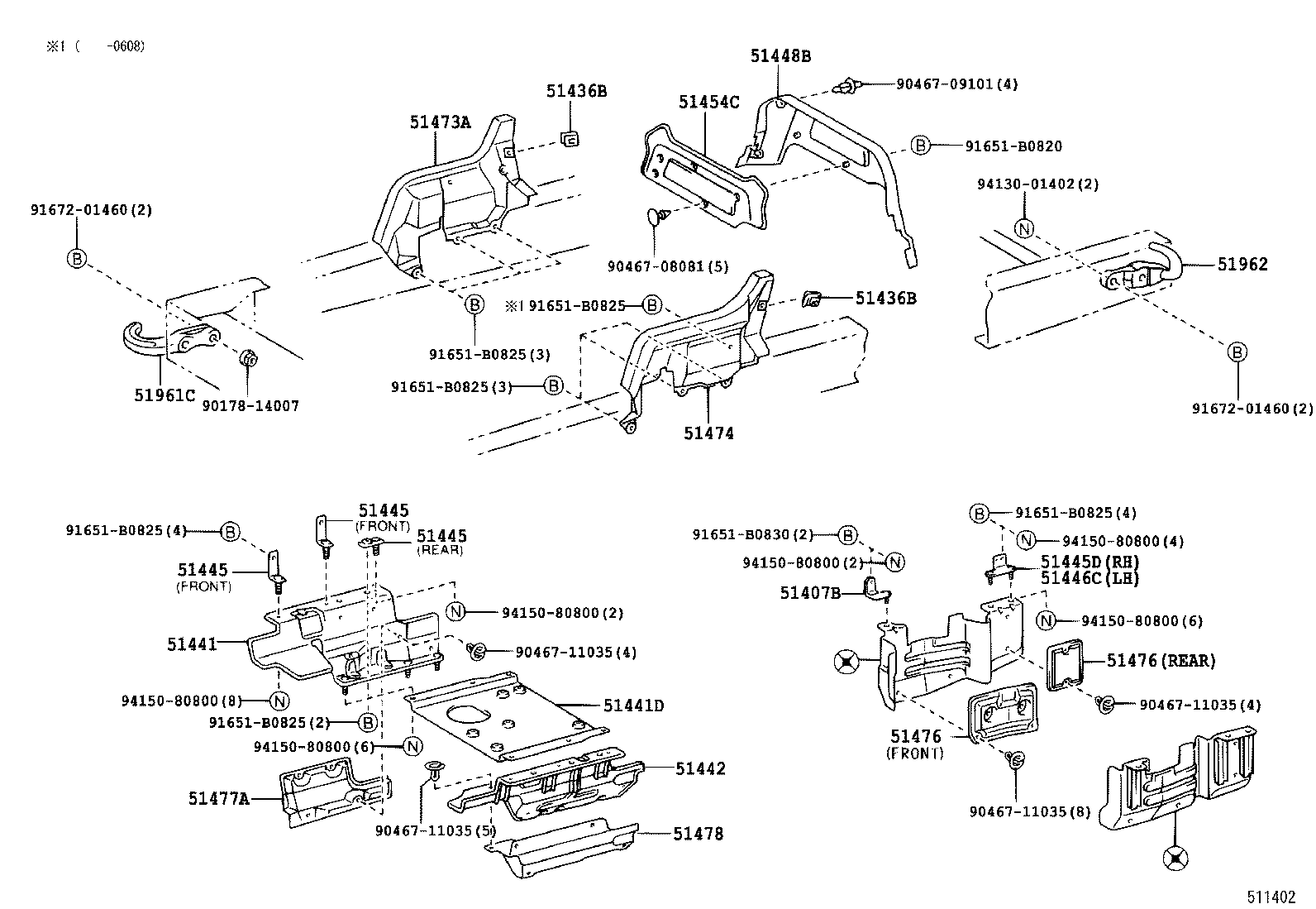 51440-37061 COVER, ENGINE UNDER, NO.1 product image