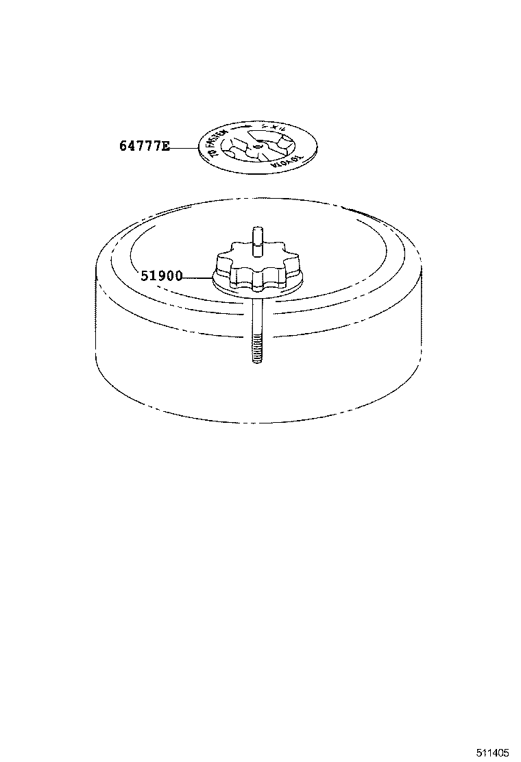 51931-33130 CARRIER ASSY, SPARE WHEEL product image