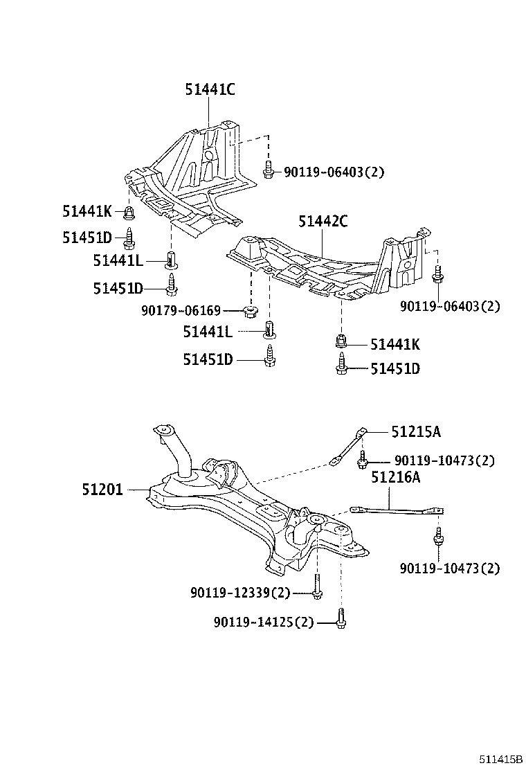 51227-46010 WEIGHT, FRONT SUSPENSION MEMBER DAMPER product image