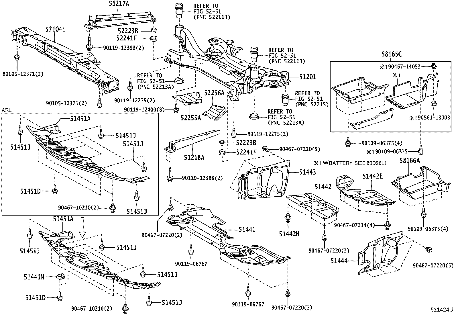 51441-12230 COVER, ENGINE UNDER, NO.1 product image