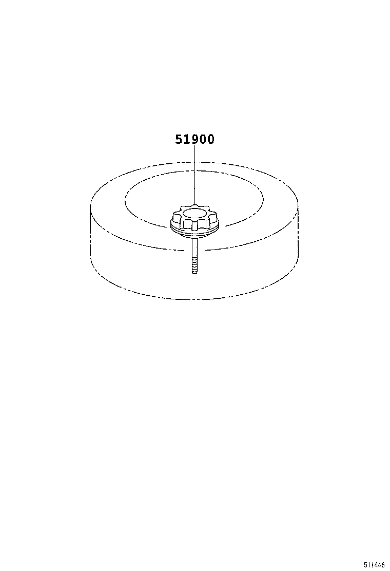 51931-33180 CARRIER ASSY, SPARE WHEEL product image