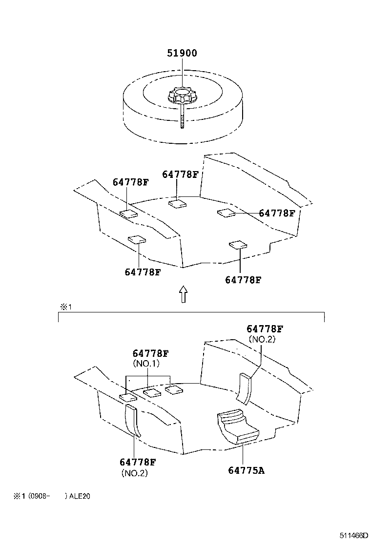 64775-53010 GUARD, SPARE WHEEL product image