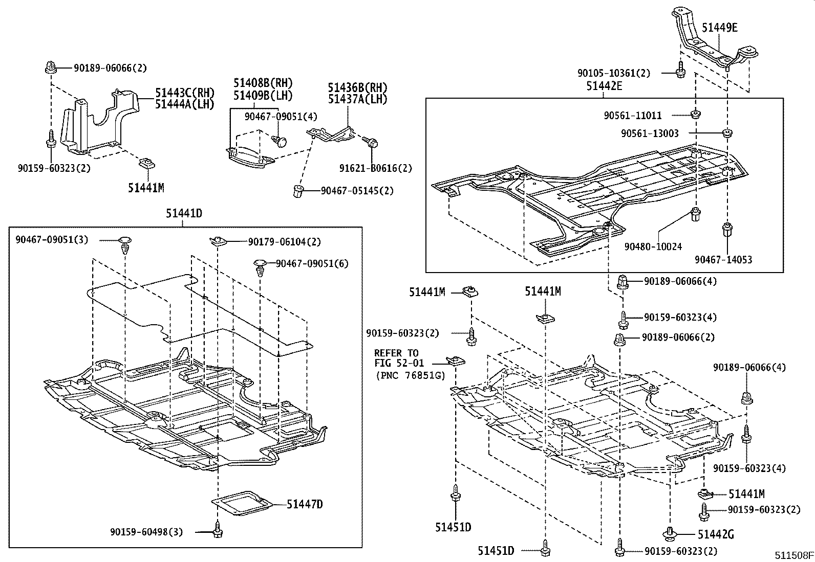 51441-30340 COVER, MOTOR UNDER, NO.1 product image