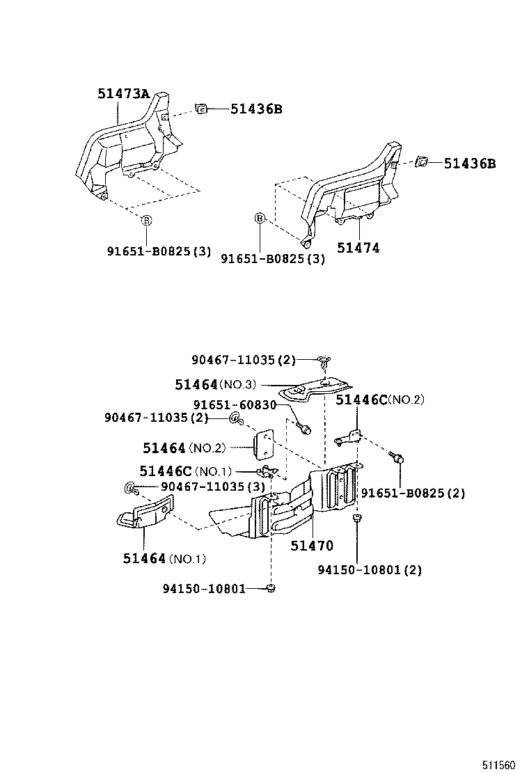 51440-37210 COVER, ENGINE UNDER, NO.2 product image