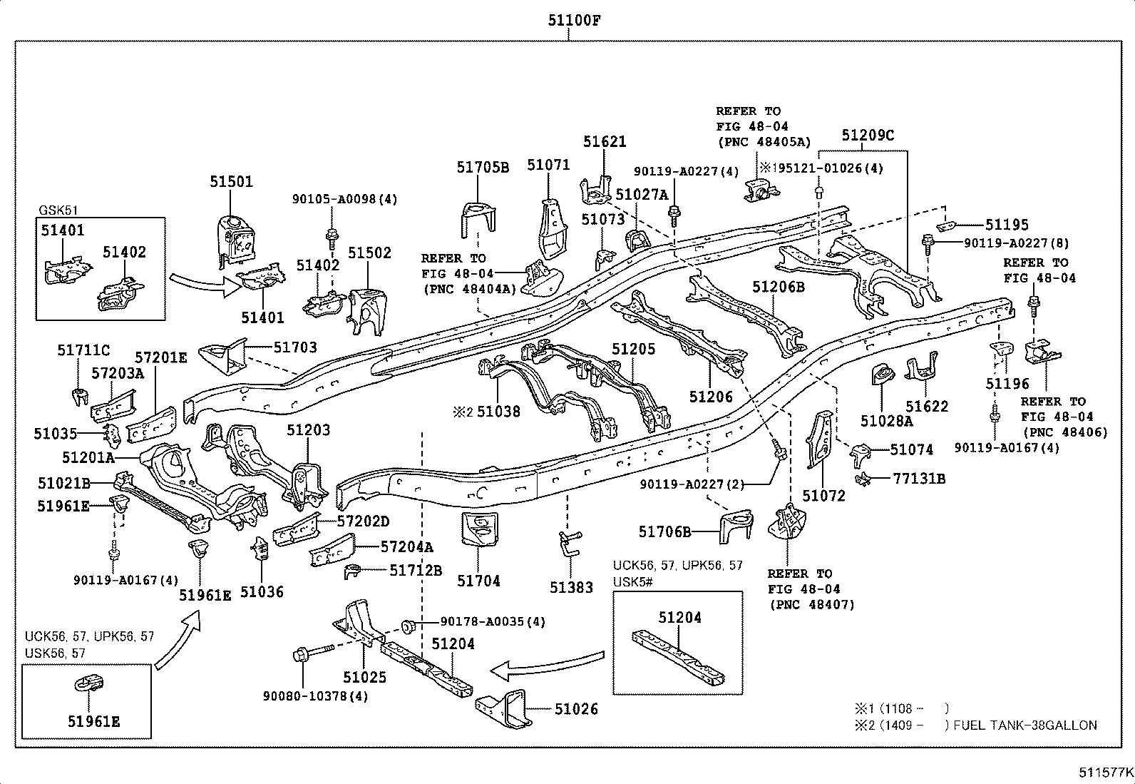 Thumbnail 2 for 51036-0C040
