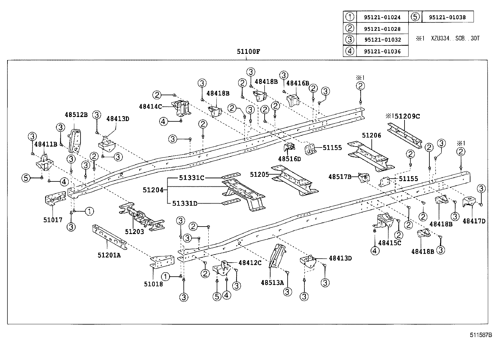 51001-37F62 FRAME SUB-ASSY product image