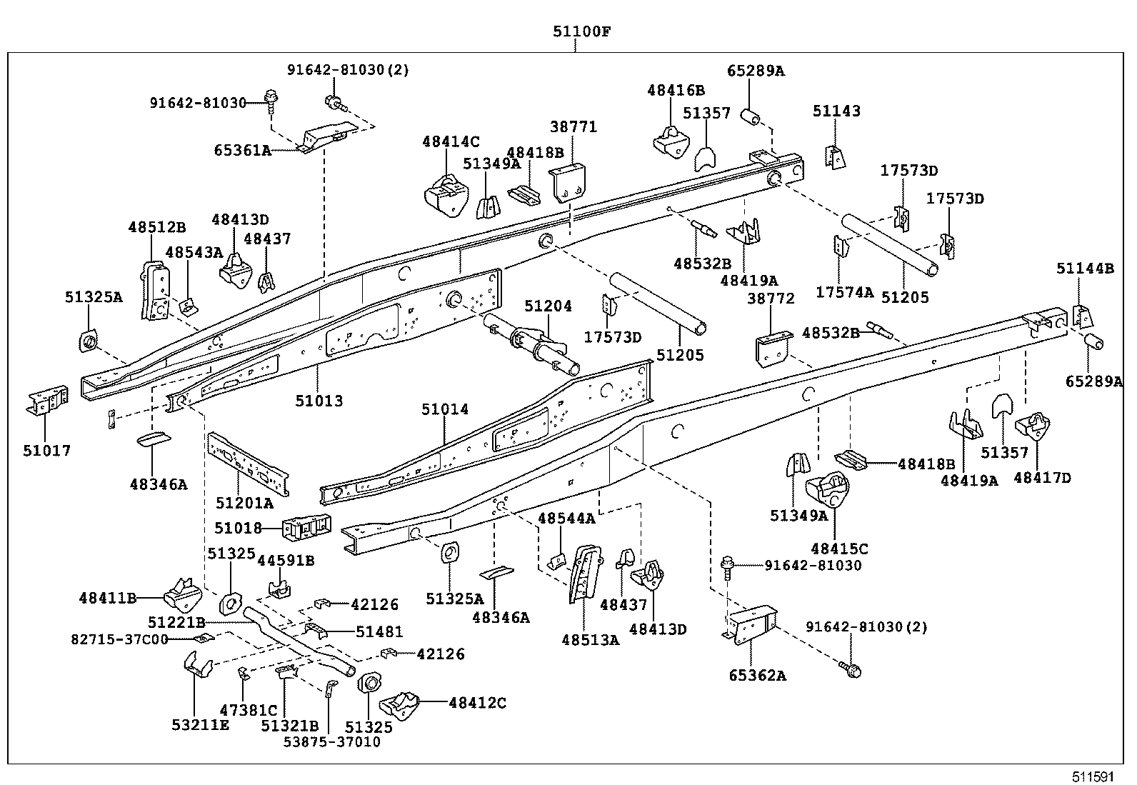 51001-37F62 FRAME SUB-ASSY product image