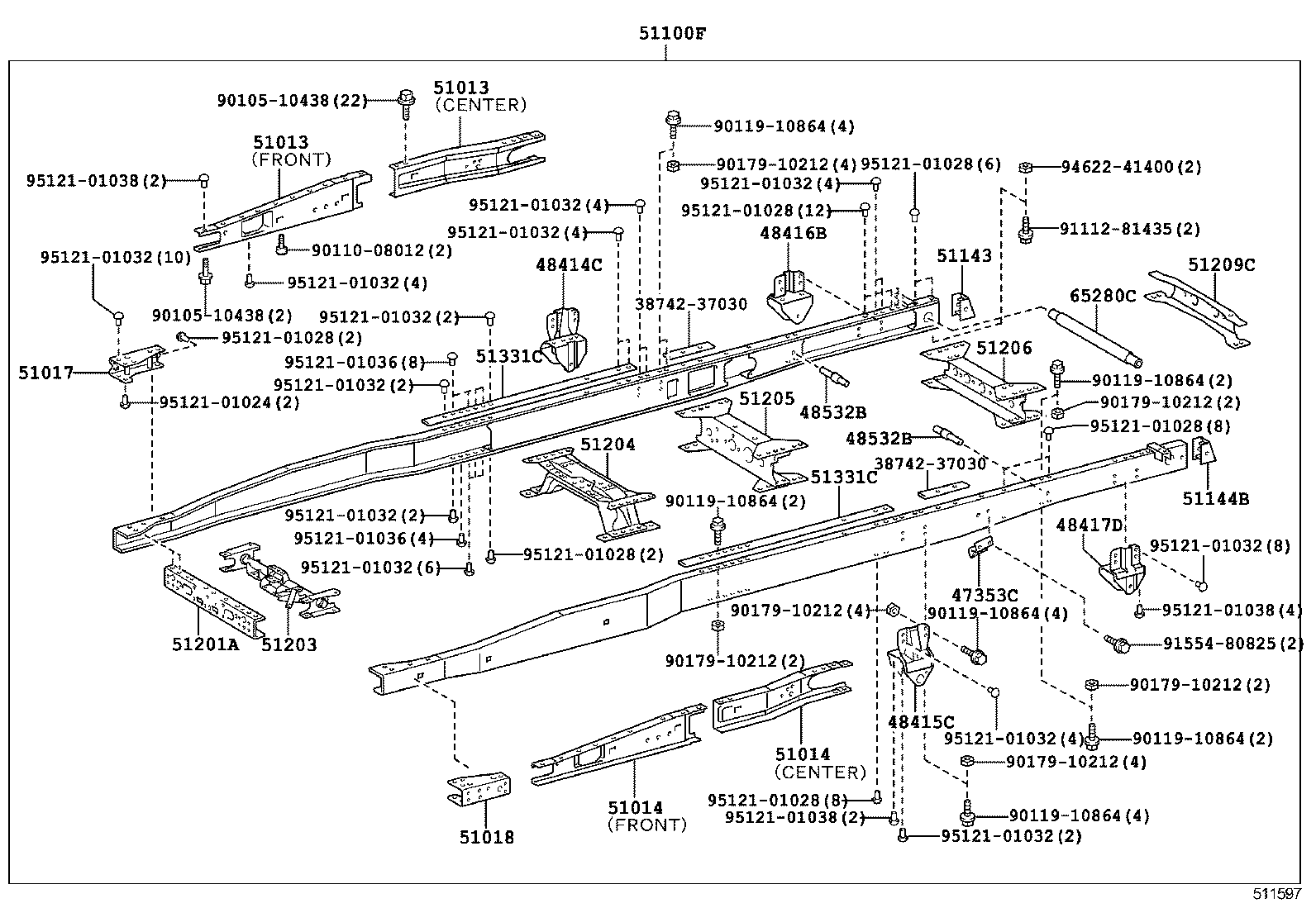 51001-37F62 FRAME SUB-ASSY product image