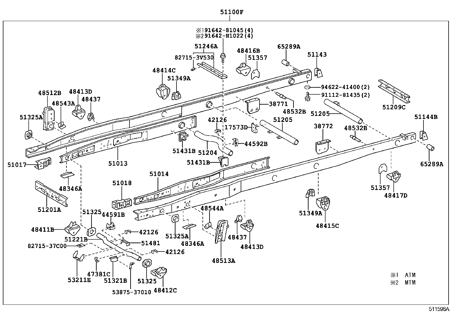 51001-37F62 FRAME SUB-ASSY product image
