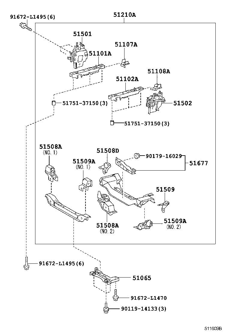 51001-37F62 FRAME SUB-ASSY product image