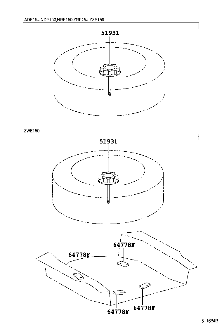 51931-05030 CARRIER, SPARE WHEEL, NO.1 product image