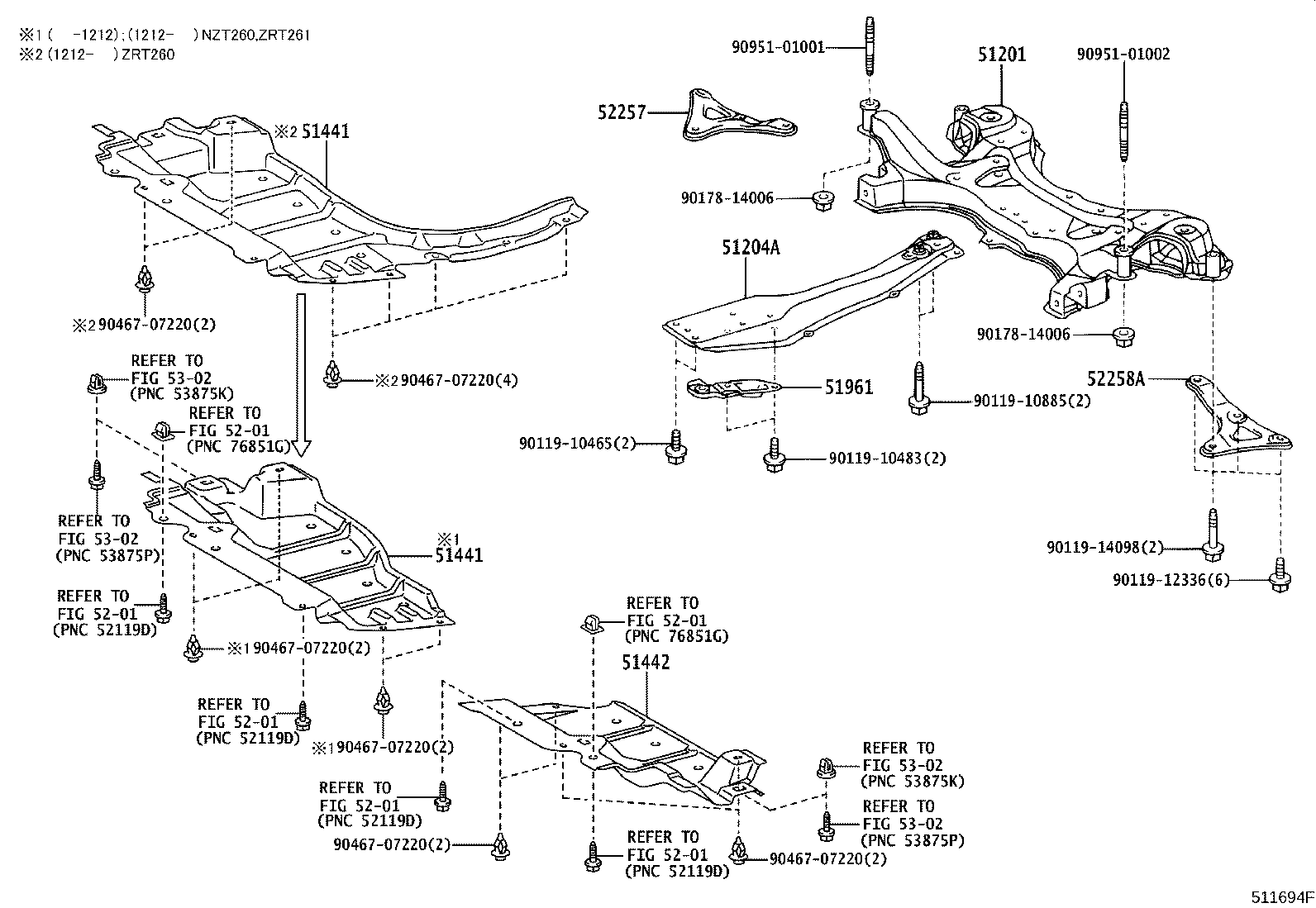 51441-20460 COVER, ENGINE UNDER, NO.1 product image