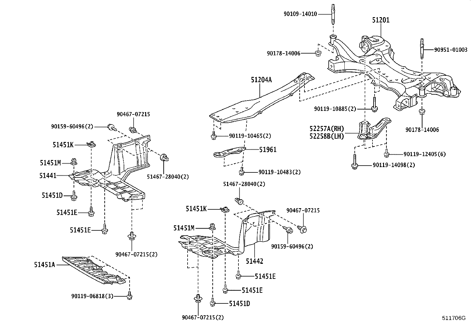 48691-D8010 DAMPER, FRONT SUSPENSION MEMBER product image