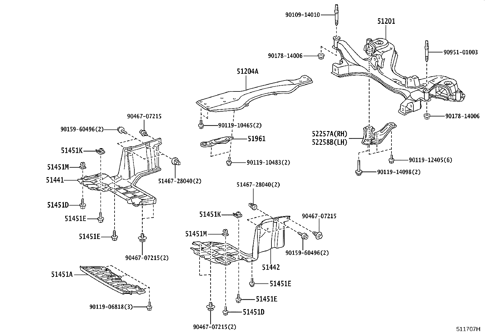 48691-D8010 DAMPER, FRONT SUSPENSION MEMBER product image