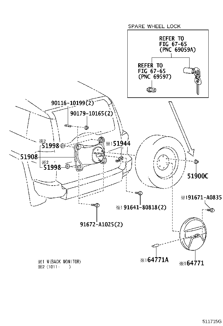 64773-35012 COVER, SPARE WHEEL product image