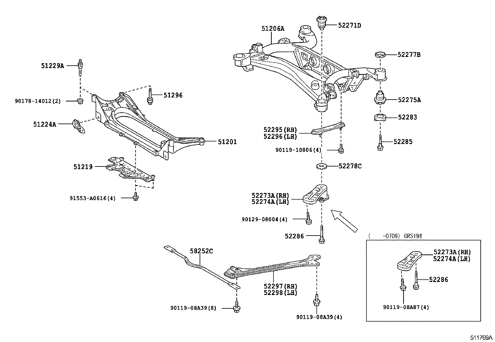Toyota 51444-30180 COVER, ENGINE UNDER, REAR LH