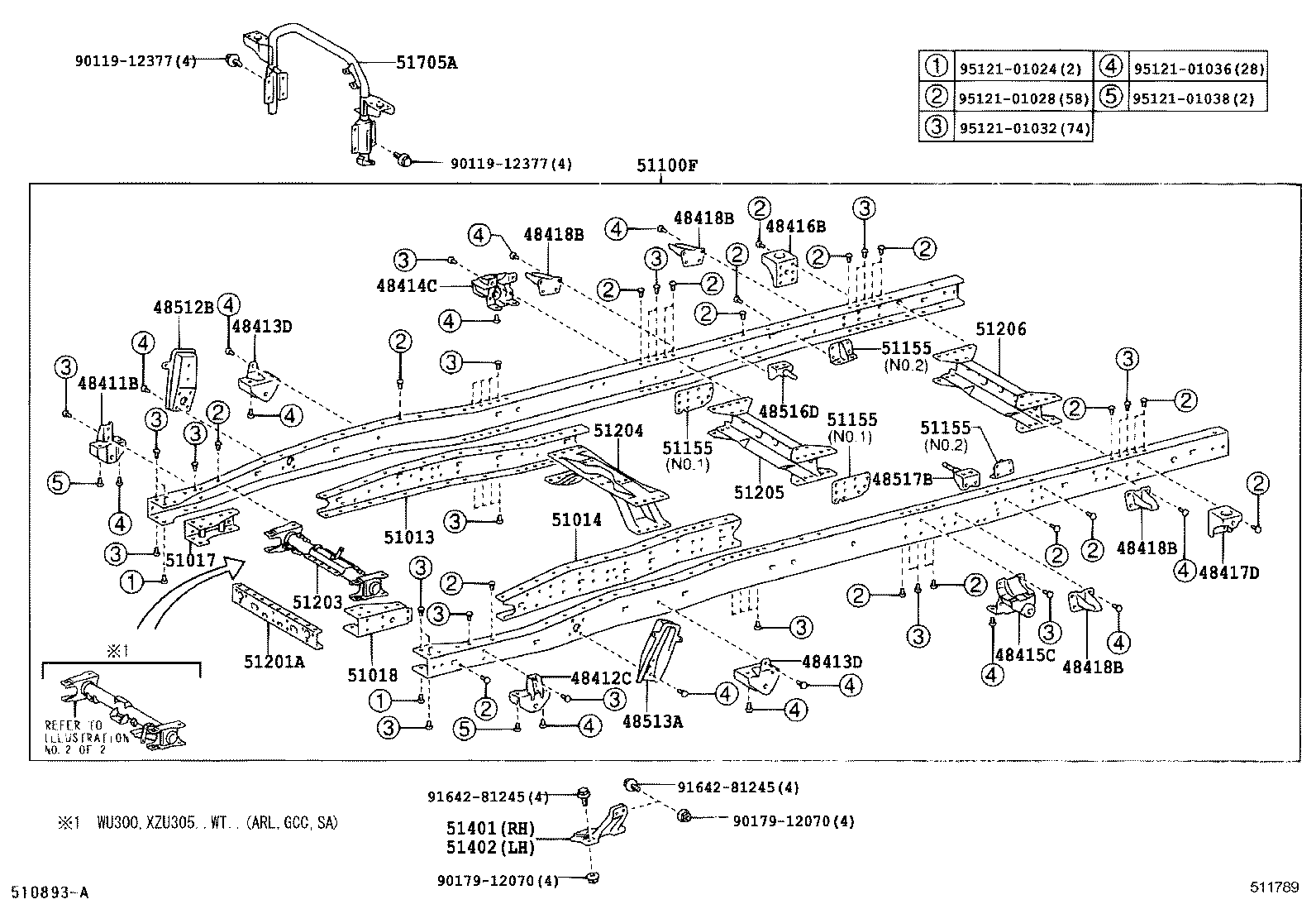 51401-0W010 BRACKET SUB-ASSY, ENGINE FRONT MOUNTING, RH product image