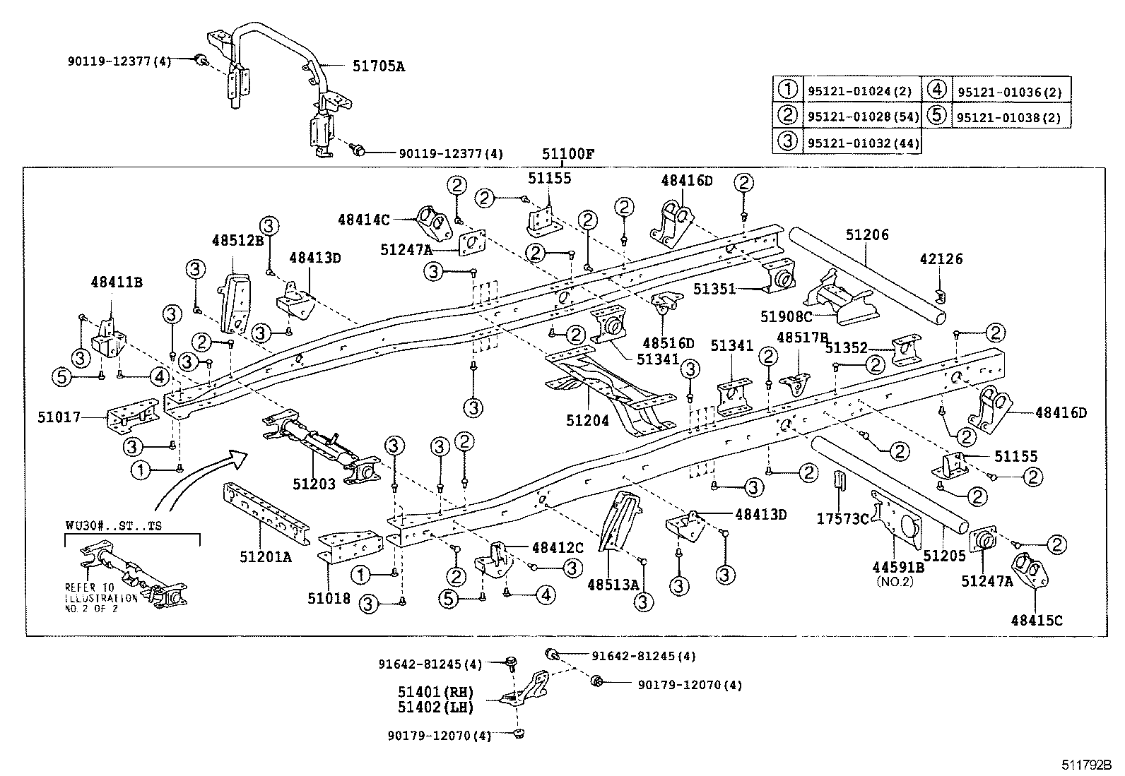 51401-0W010 BRACKET SUB-ASSY, ENGINE FRONT MOUNTING, RH product image