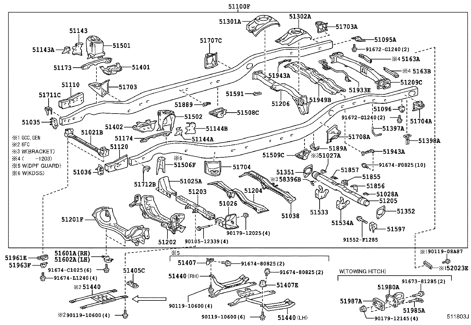 51001-60F60 FRAME SUB-ASSY product image