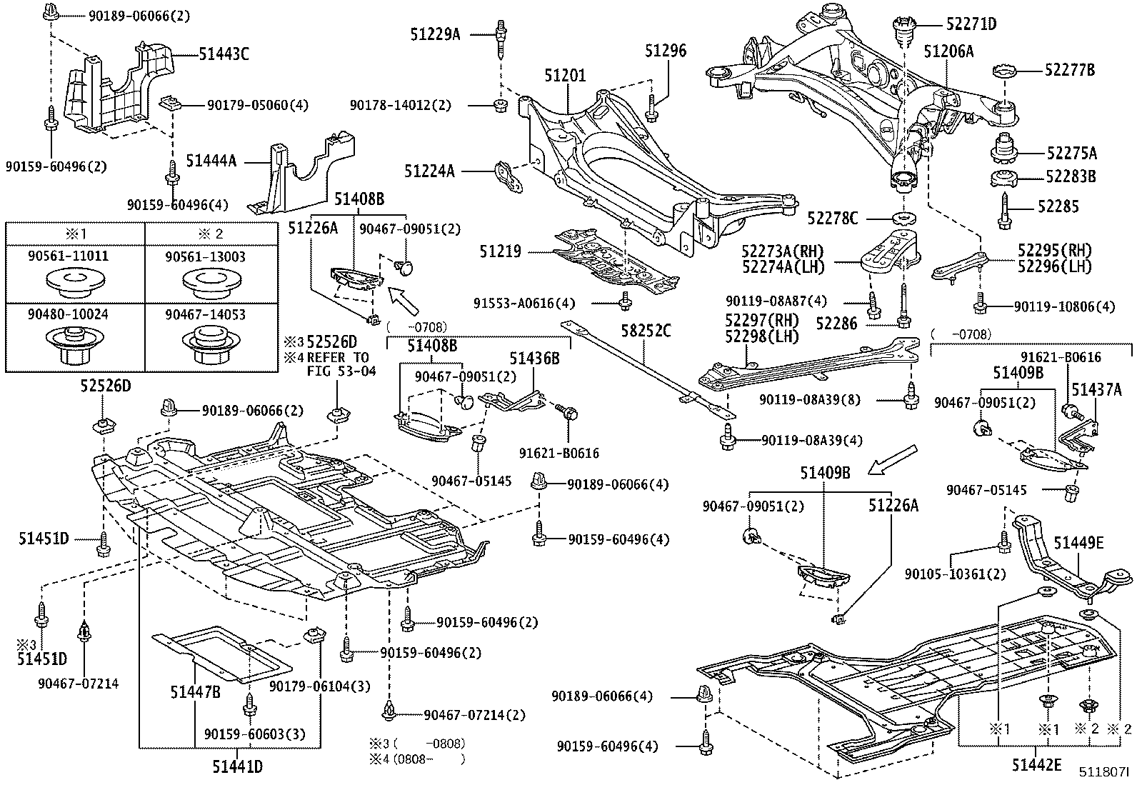 51410-53070 COVER, ENGINE UNDER product image