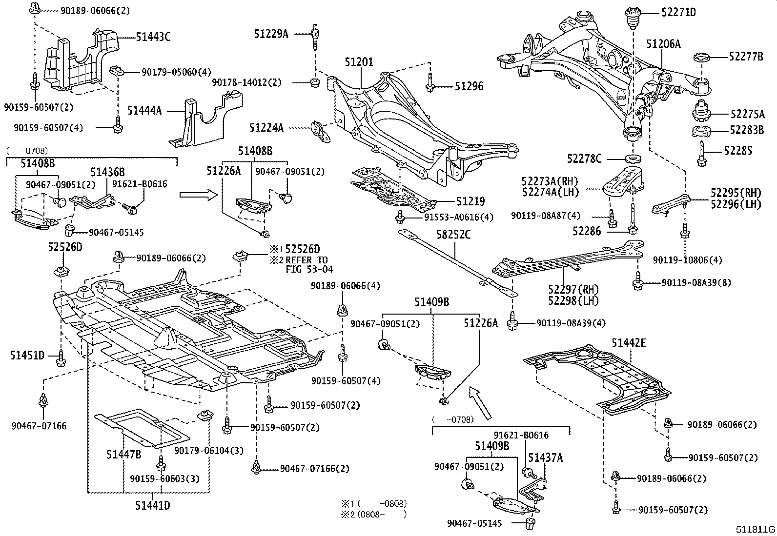 Toyota 51444-30170 COVER, ENGINE UNDER, REAR LH