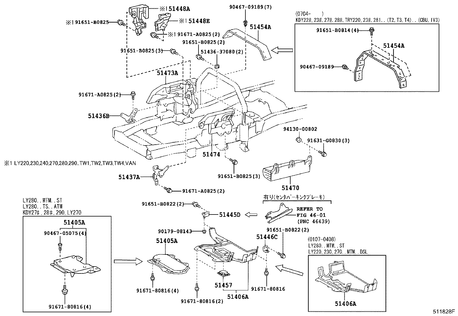 51405-25110 COVER SUB-ASSY, ENGINE UNDER, NO.1 product image