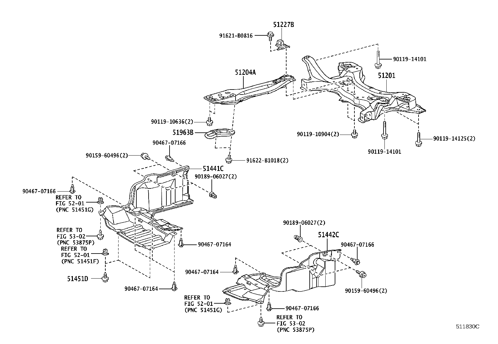 Toyota 51442-02430 COVER, ENGINE UNDER, LH
