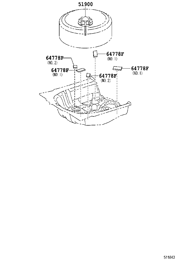 51900-0D010 CARRIER ASSY, SPARE WHEEL product image