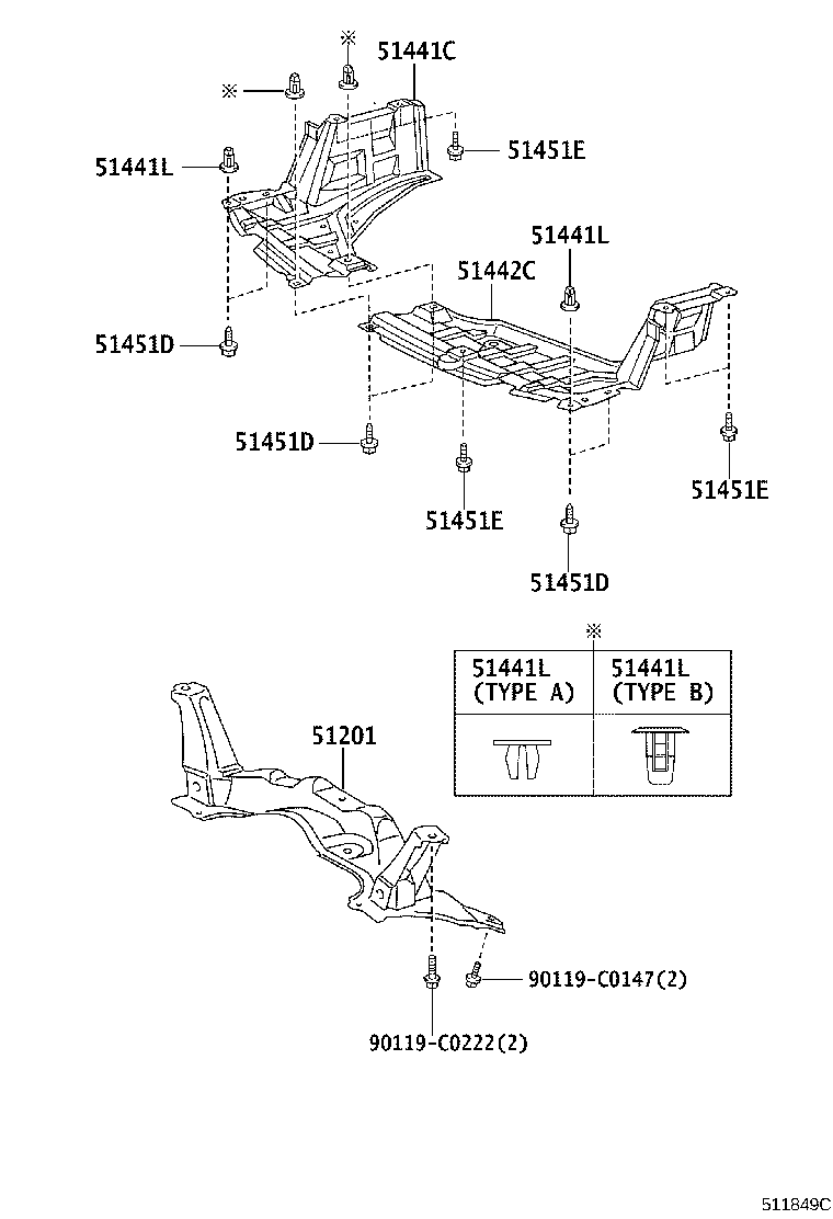 51201-0D122 CROSSMEMBER SUB-ASSY, FRONT SUSPENSION product image