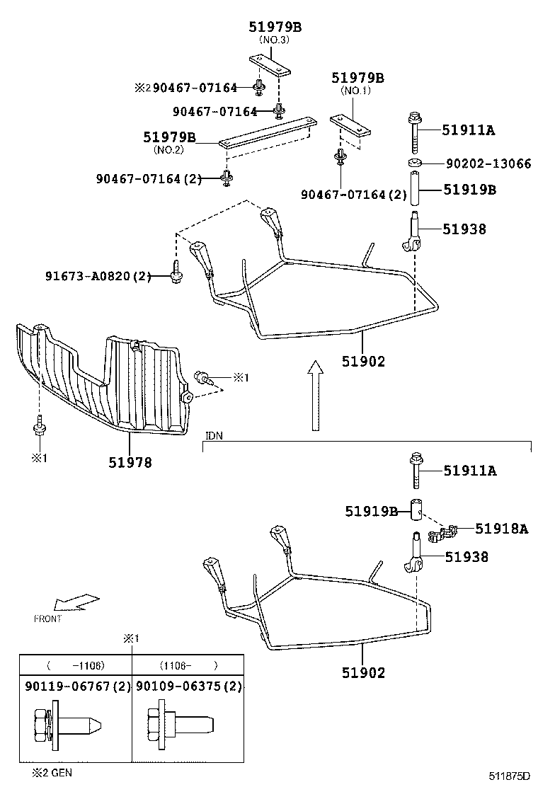 51979-28050 CUSHION, SPARE WHEEL CARRIER PROTECTOR product image