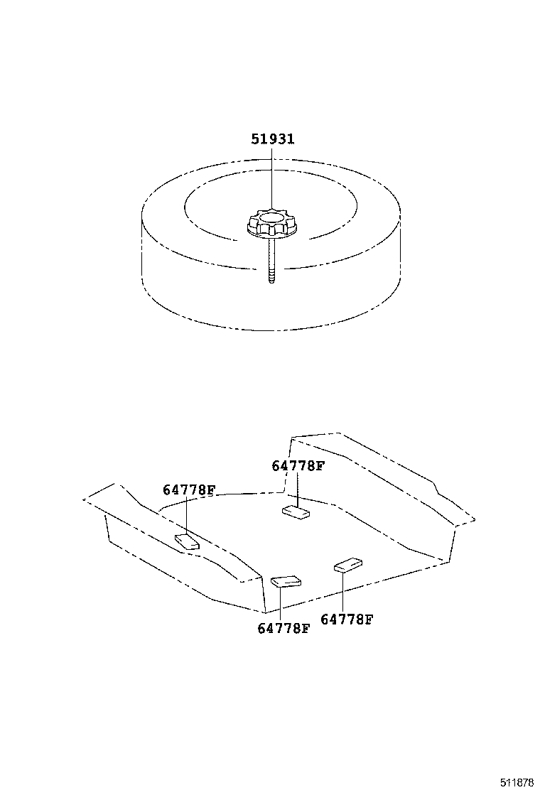51931-20050 CARRIER, SPARE WHEEL, NO.1 product image