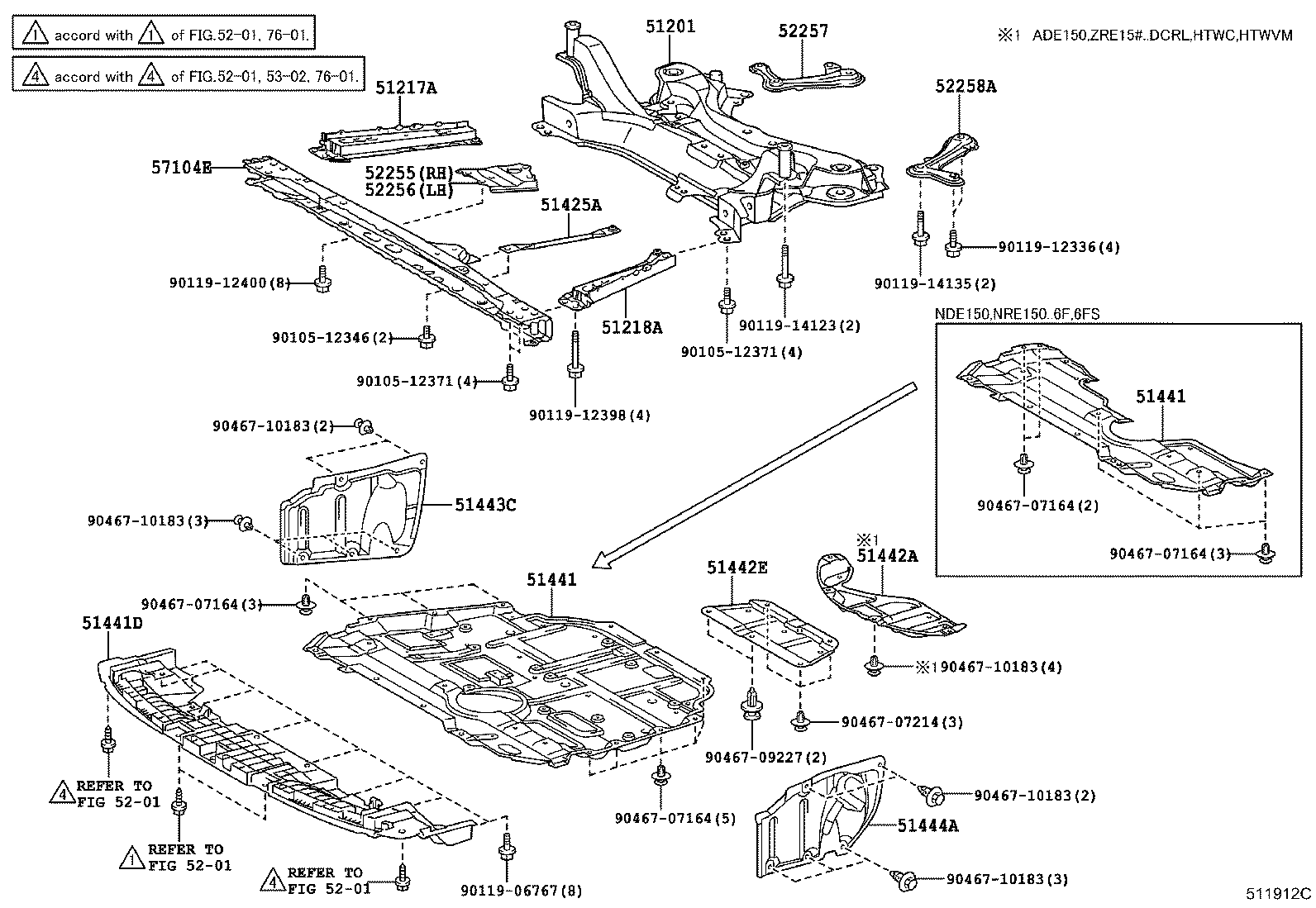 51410-12082 COVER, ENGINE UNDER, NO.1 product image