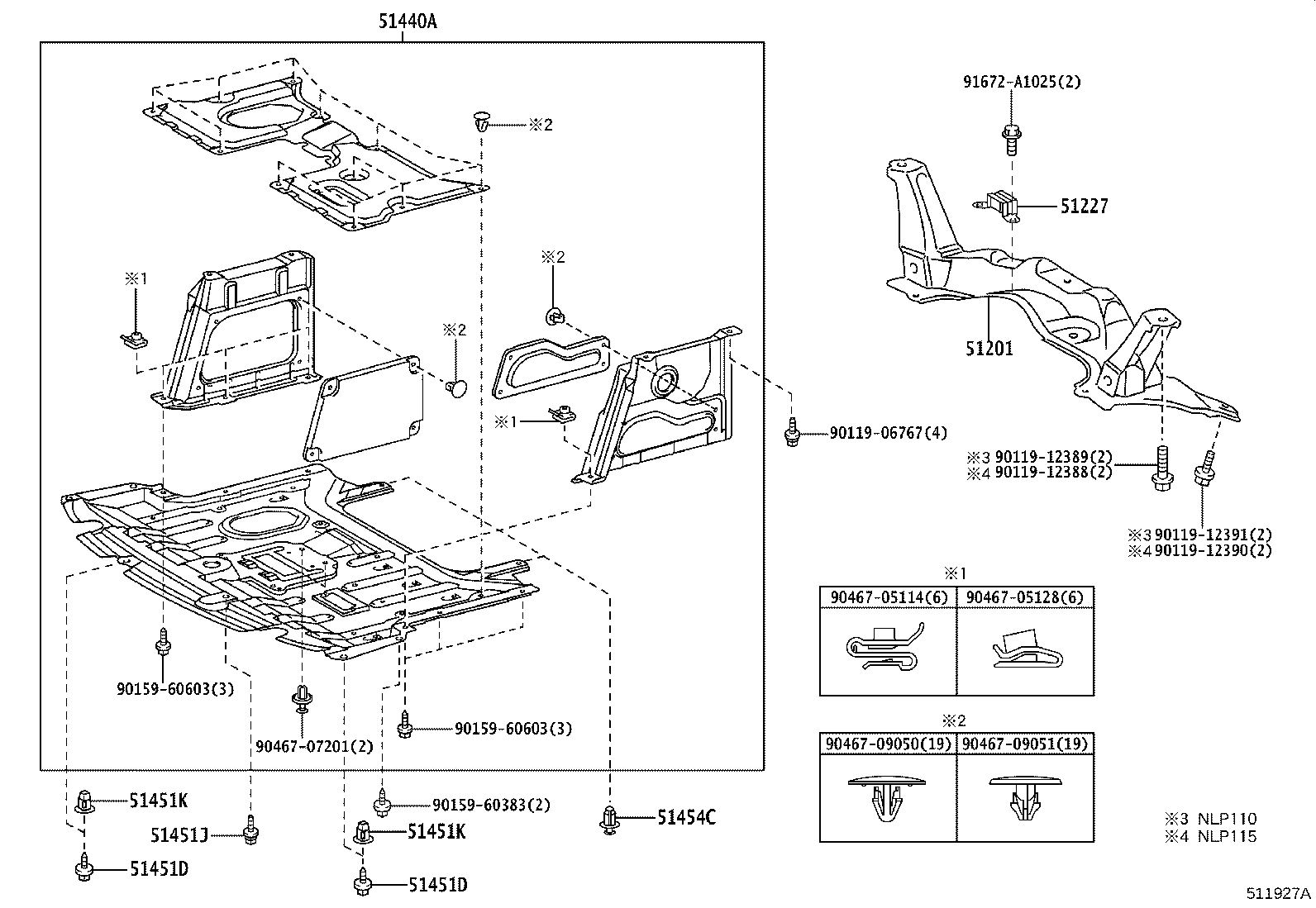 51201-52105 CROSSMEMBER SUB-ASSY, FRONT SUSPENSION product image