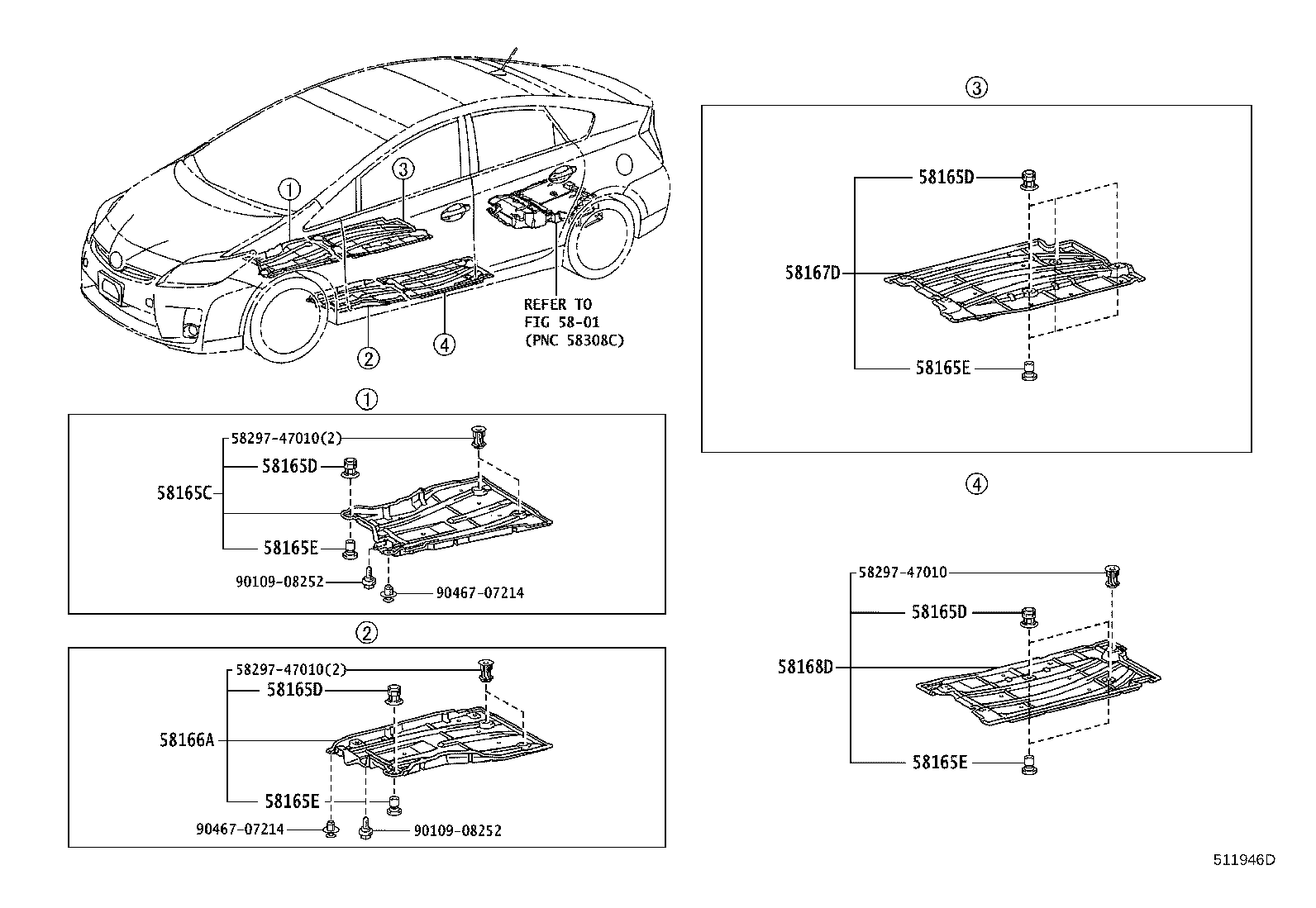 51408-47020 REINFORCEMENT, ENGINE FRONT MOUNTING BRACKET, LOWER product image