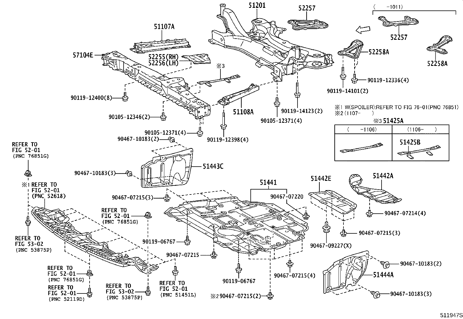 Toyota 51410-12101 COVER, ENGINE UNDER, NO.1