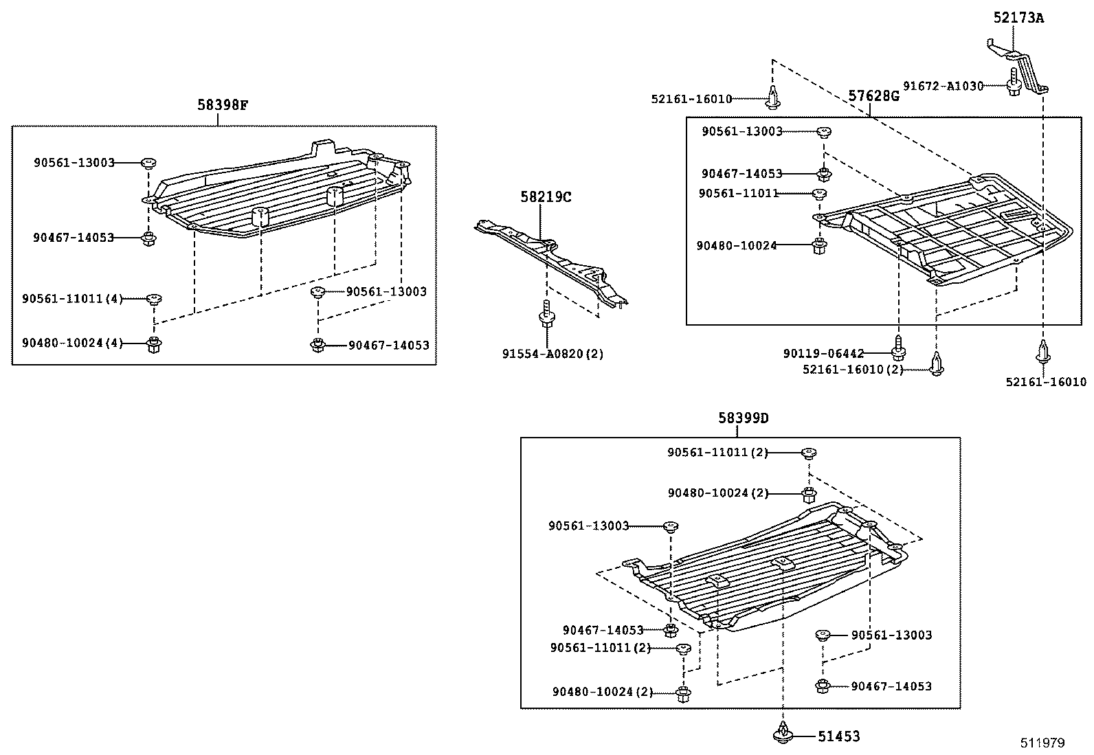 51035-06010 PLATE SUB-ASSY, FRAME SIDE RAIL, RH product image