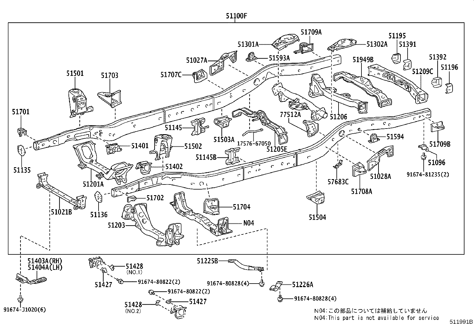 51001-35A50 FRAME SUB-ASSY product image