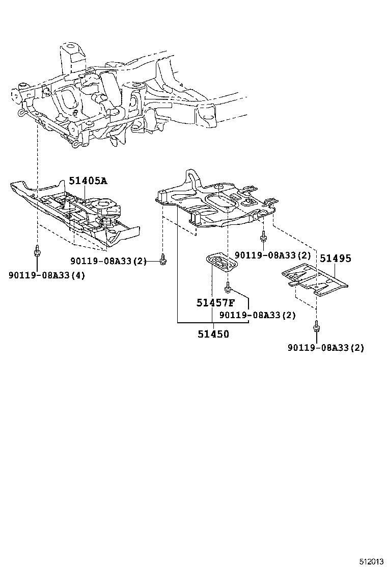 51495-60380 COVER, TRANSMISSION UNDER product image