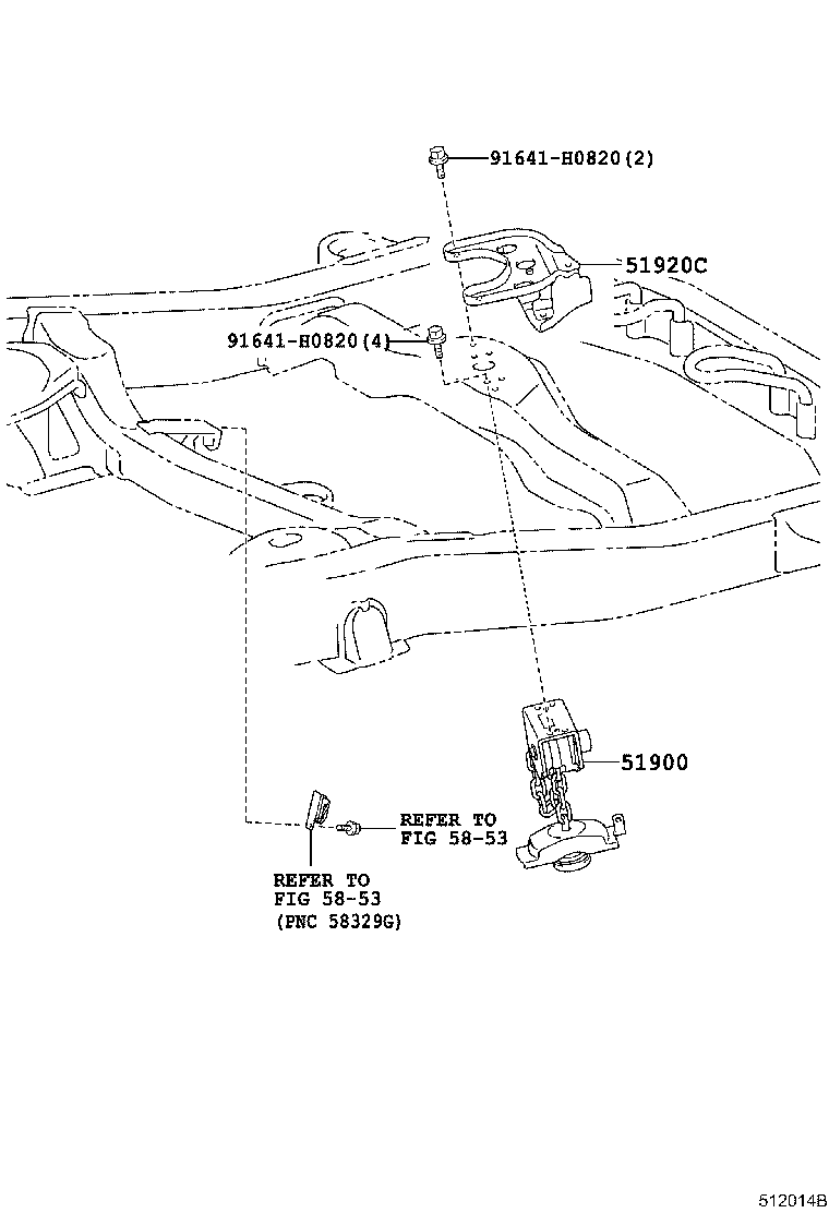 Toyota 51900-60330 CARRIER ASSY, SPARE WHEEL
