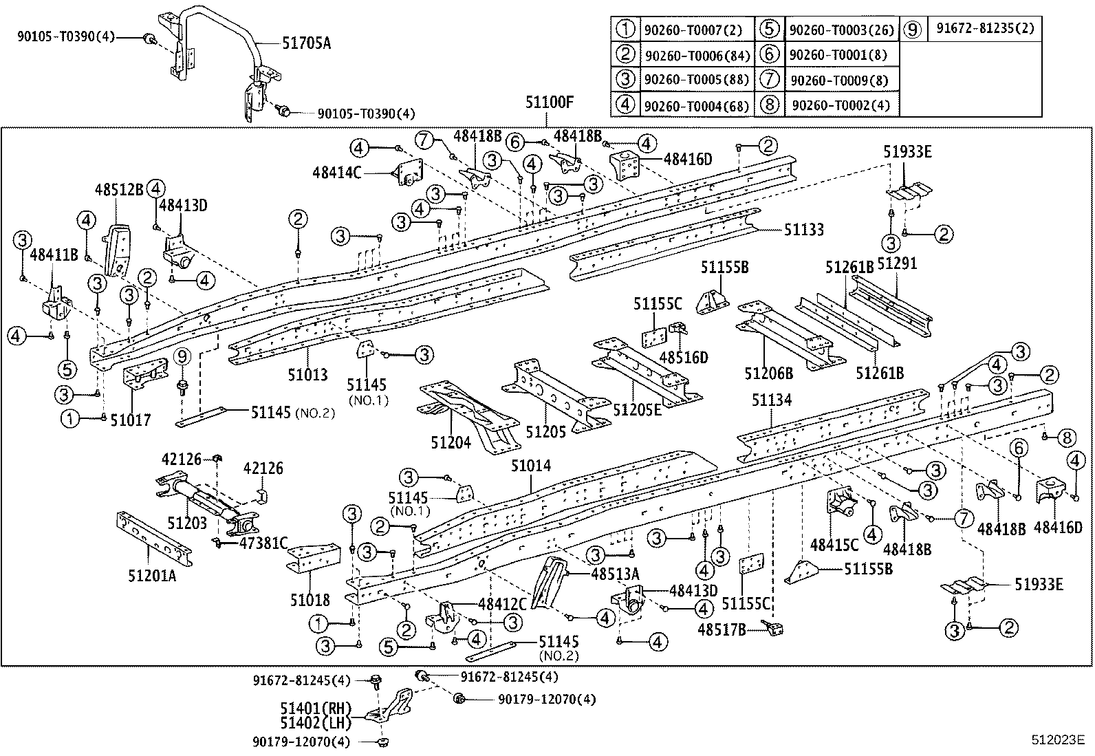 51401-0W010 BRACKET SUB-ASSY, ENGINE FRONT MOUNTING, RH product image