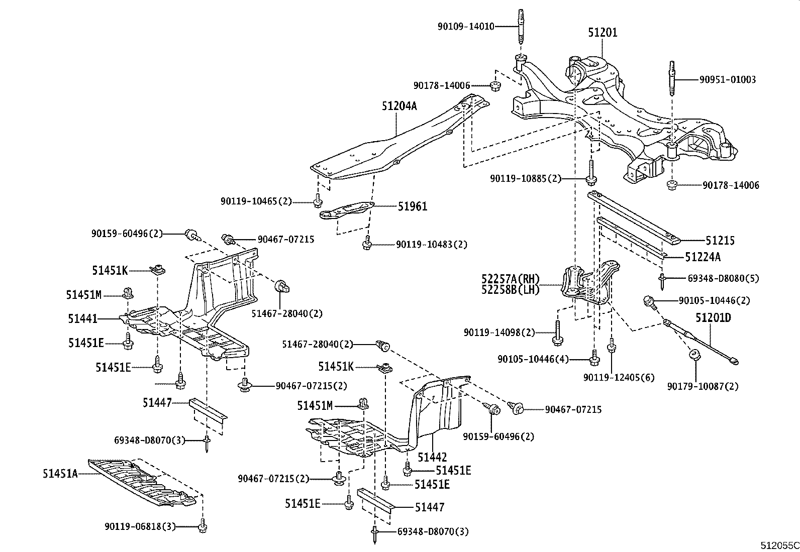 48691-D8010 DAMPER, FRONT SUSPENSION MEMBER product image