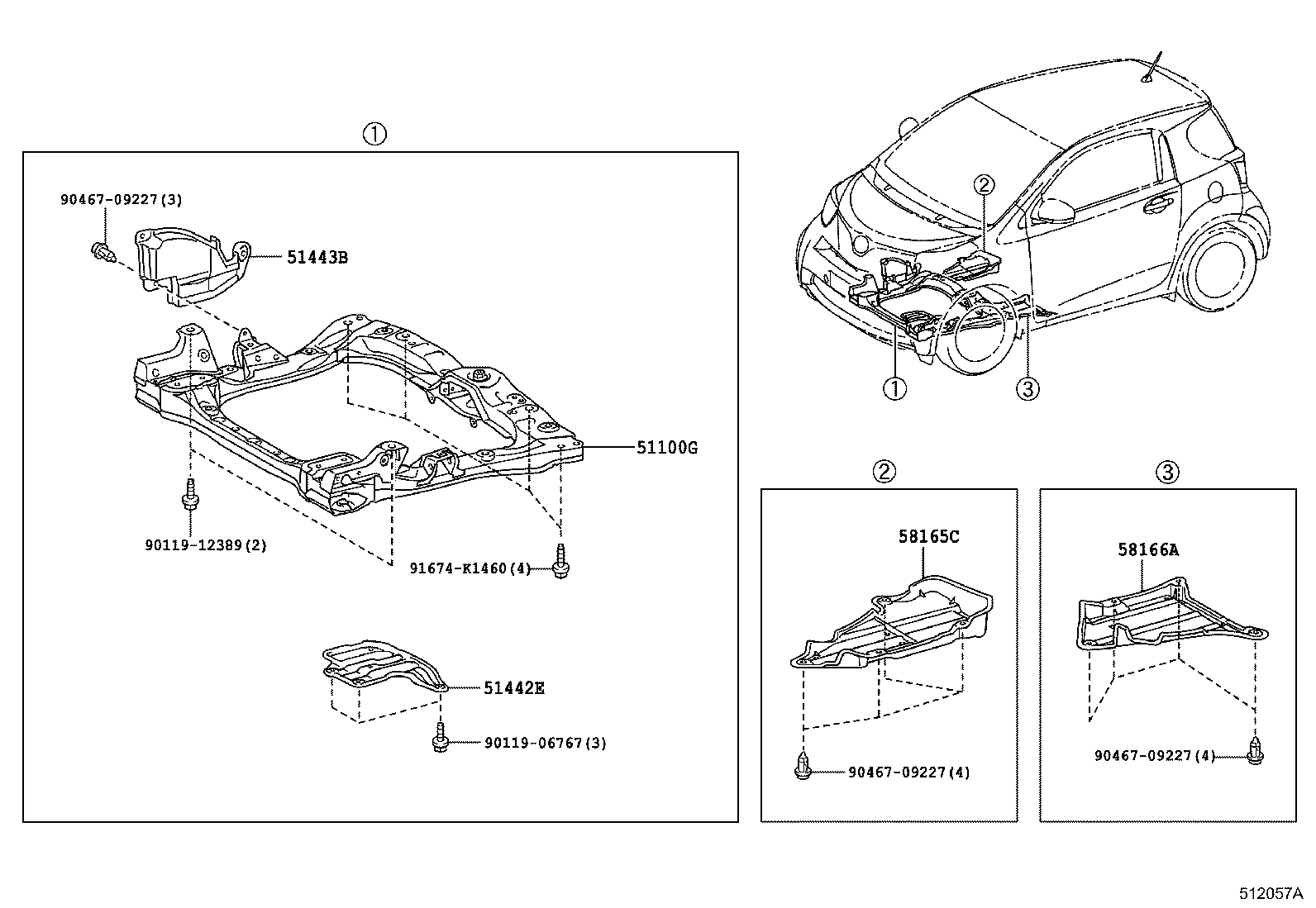 Toyota 58166-74010 COVER, FRONT FLOOR, LH