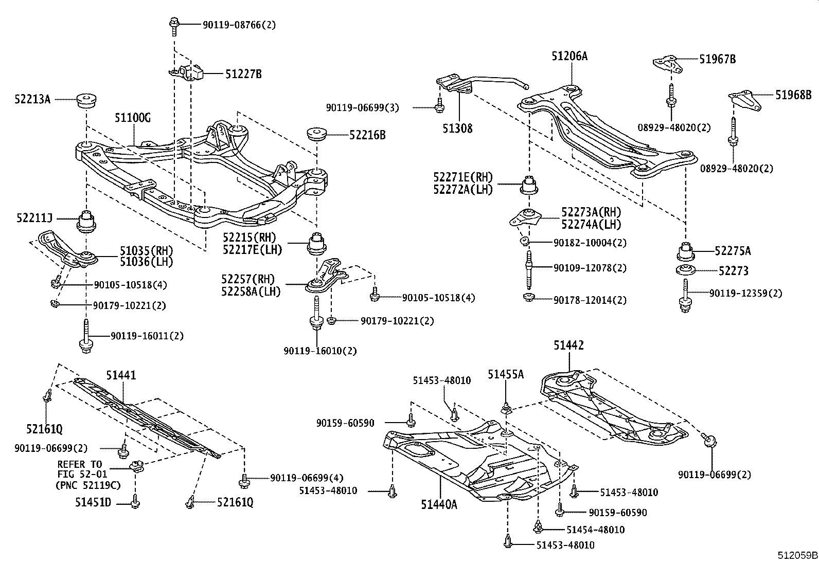 51441-48060 COVER, ENGINE UNDER, NO.1 product image