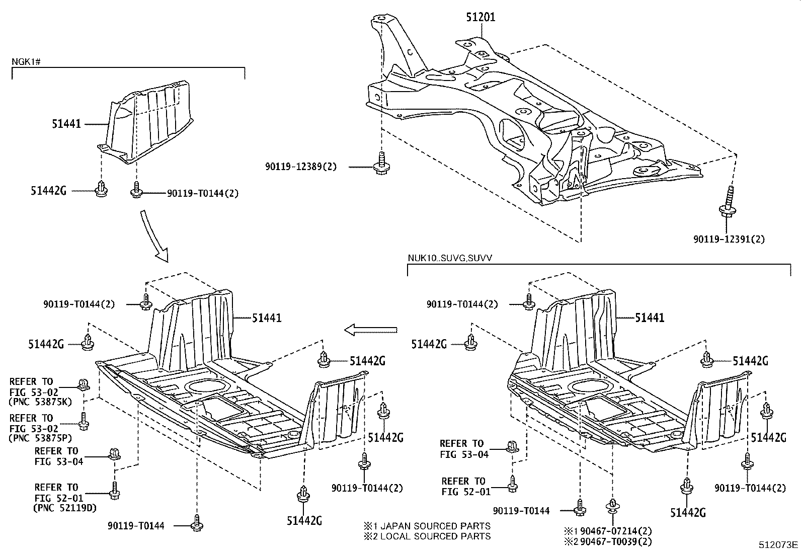 51410-0D070 COVER, ENGINE UNDER, NO.1 product image