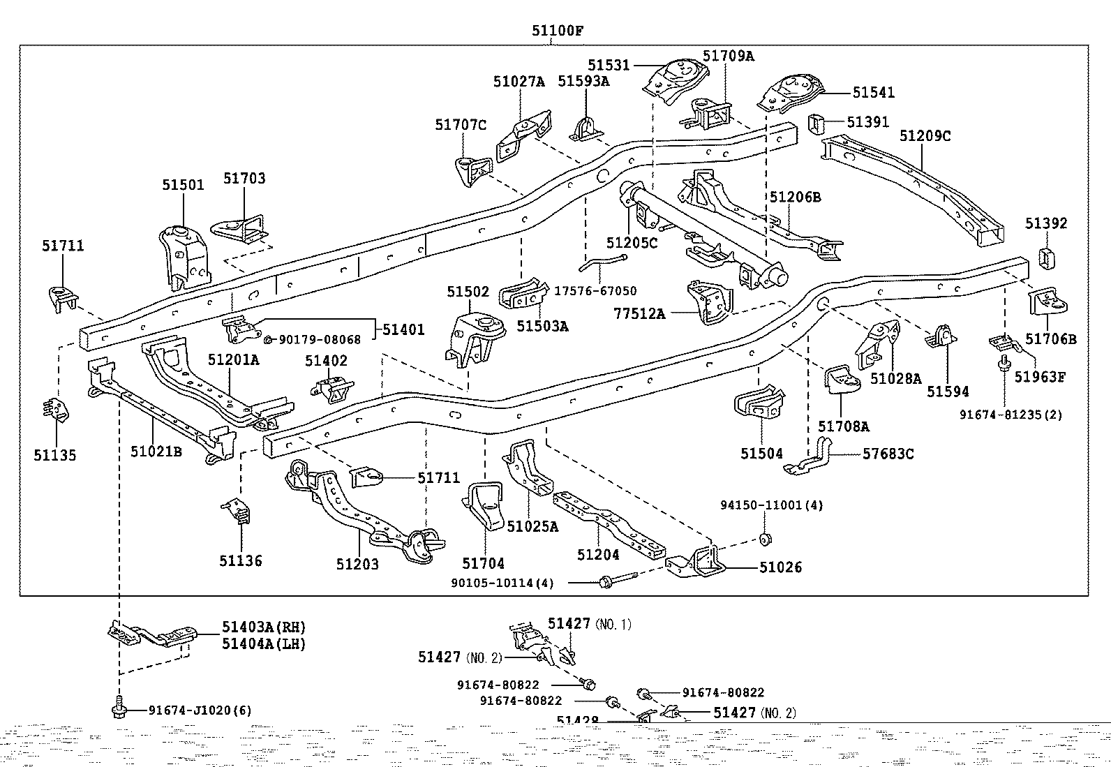 51001-35A71 FRAME SUB-ASSY product image