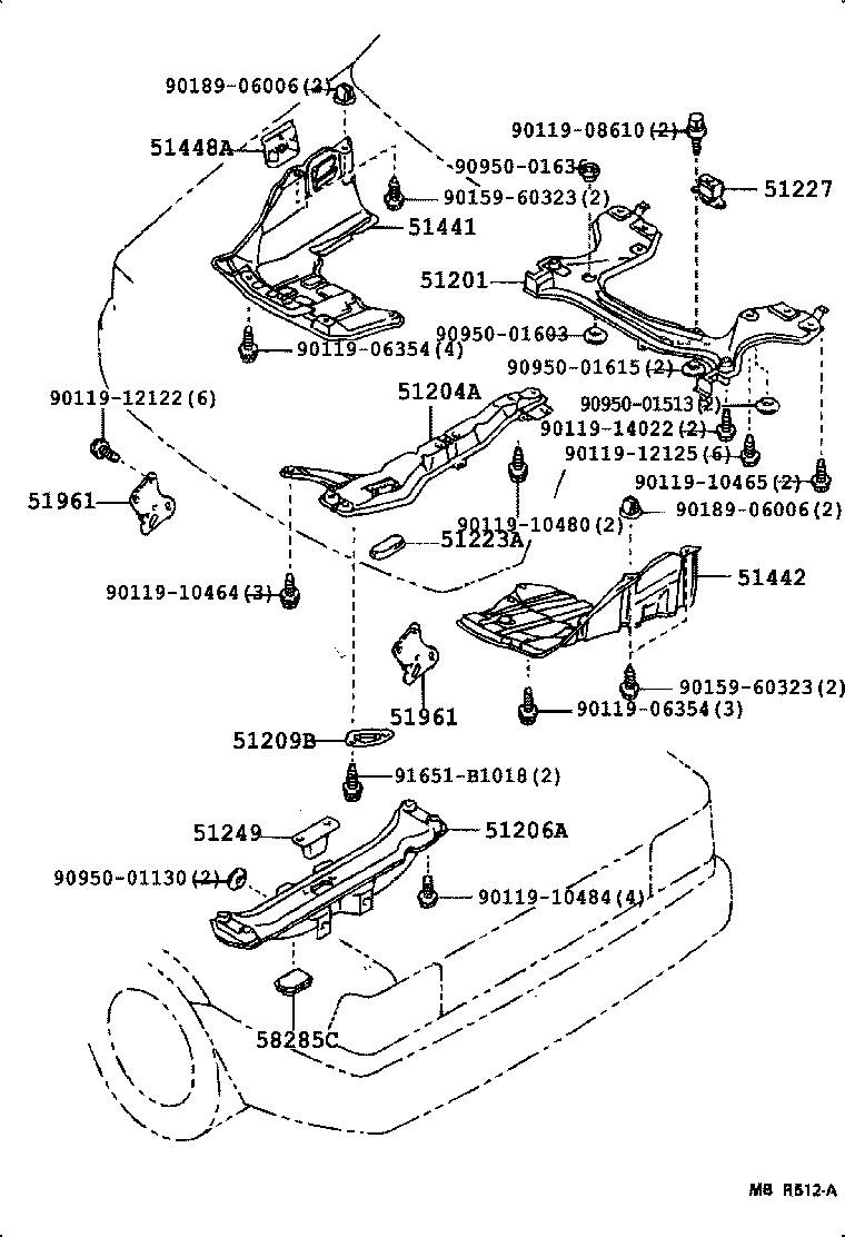 51201-01021 CROSSMEMBER SUB-ASSY, FRONT SUSPENSION product image