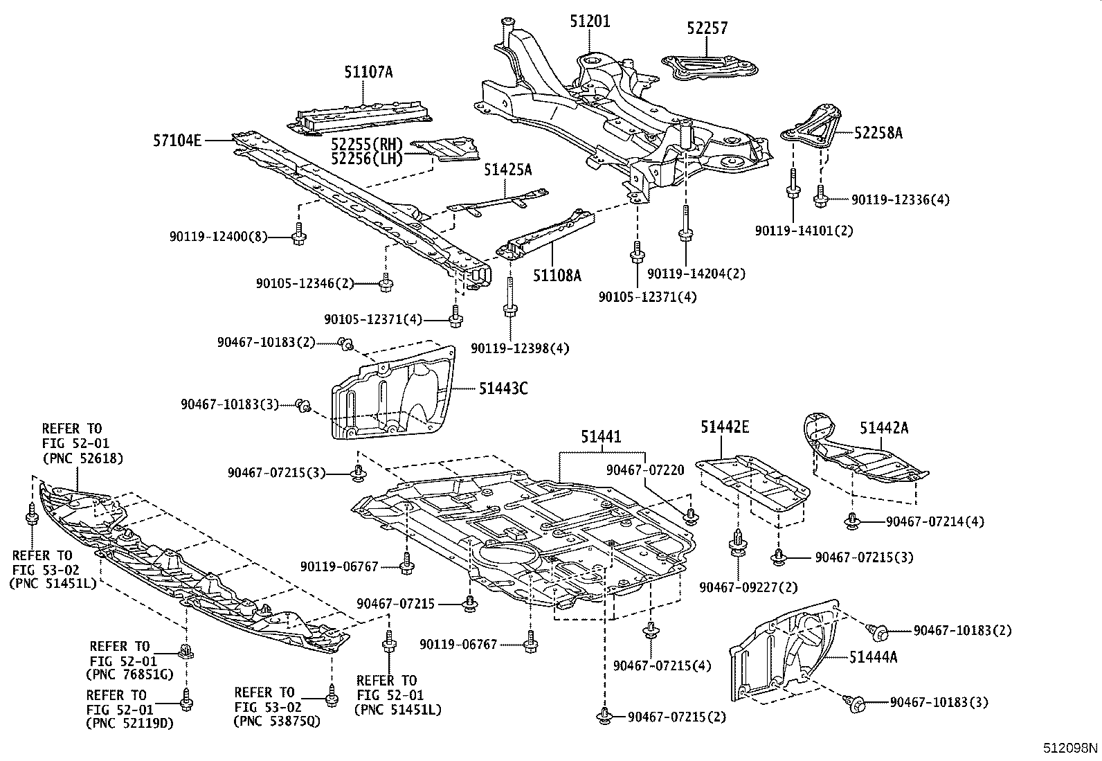 51410-47040 COVER, ENGINE UNDER, NO.1 product image