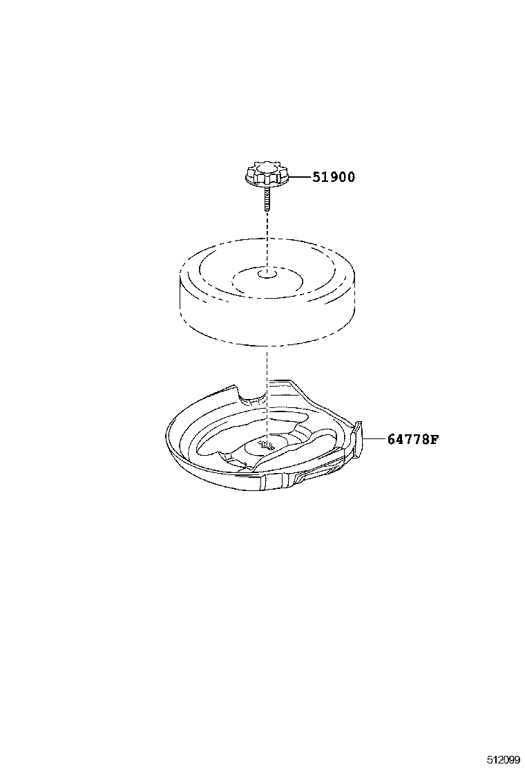 64778-47060 PROTECTOR, SPARE WHEEL product image