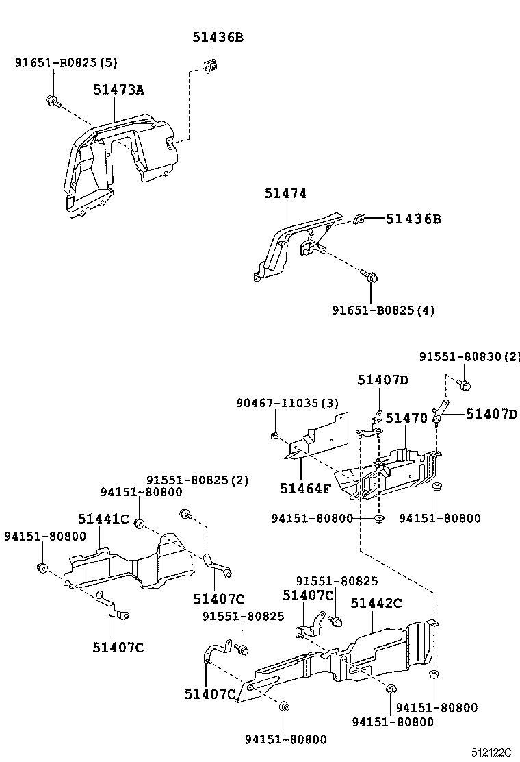 51470-37311 COVER ASSY, TRANSMISSION UNDER product image