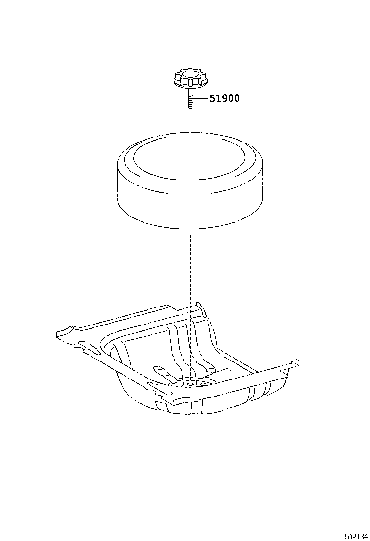 51900-33151 CARRIER ASSY, SPARE WHEEL product image